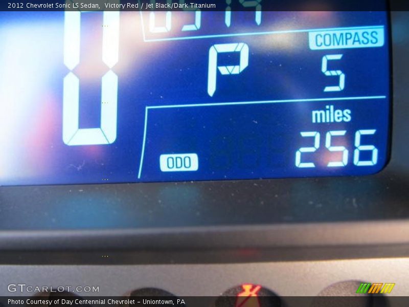 Victory Red / Jet Black/Dark Titanium 2012 Chevrolet Sonic LS Sedan
