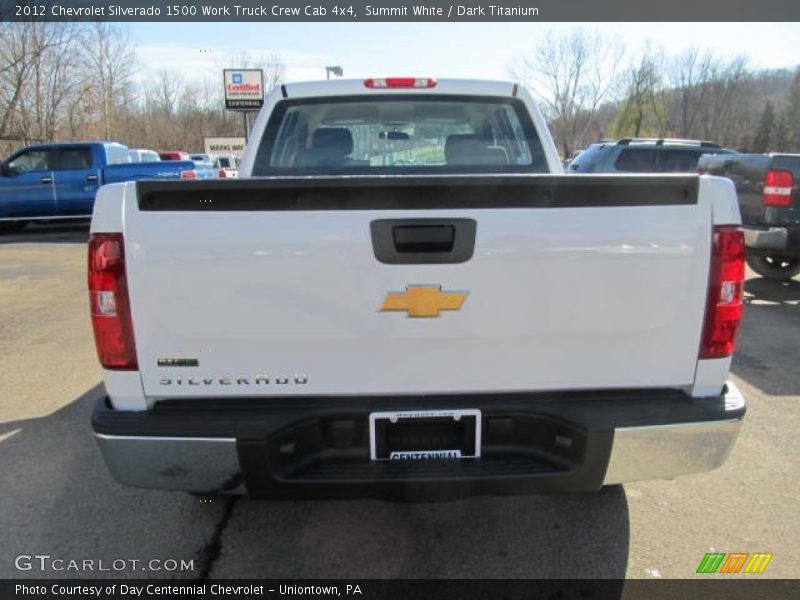 Summit White / Dark Titanium 2012 Chevrolet Silverado 1500 Work Truck Crew Cab 4x4
