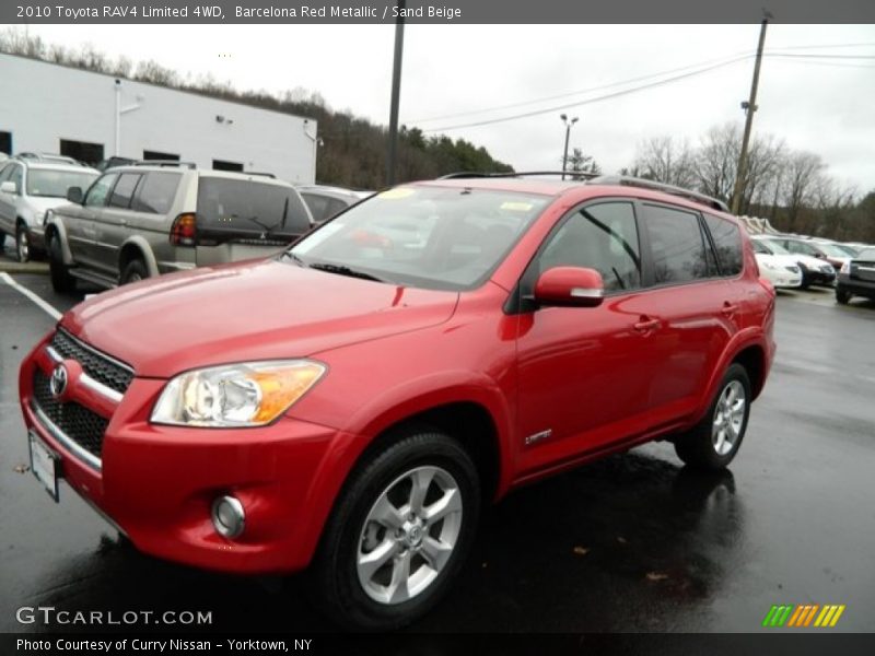Barcelona Red Metallic / Sand Beige 2010 Toyota RAV4 Limited 4WD
