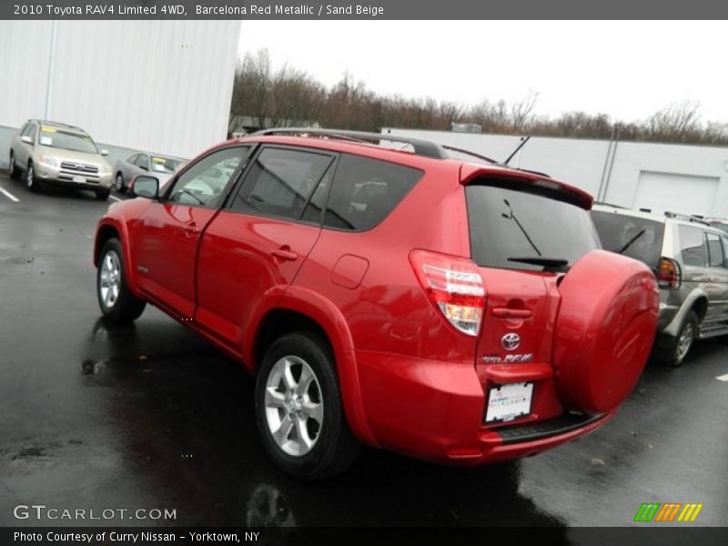 Barcelona Red Metallic / Sand Beige 2010 Toyota RAV4 Limited 4WD