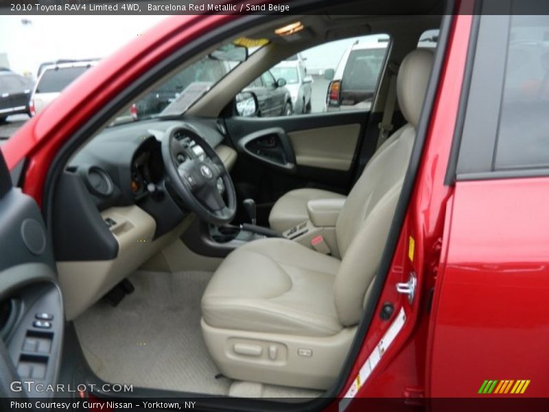 Barcelona Red Metallic / Sand Beige 2010 Toyota RAV4 Limited 4WD