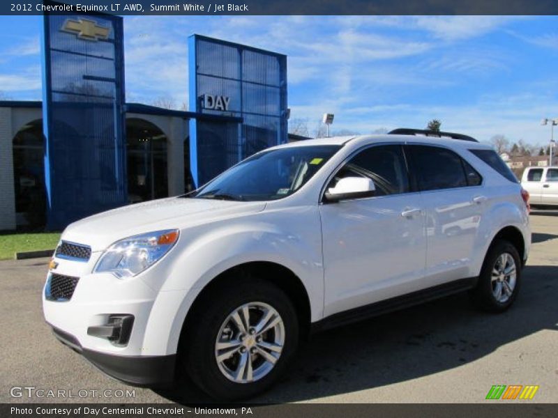 Summit White / Jet Black 2012 Chevrolet Equinox LT AWD