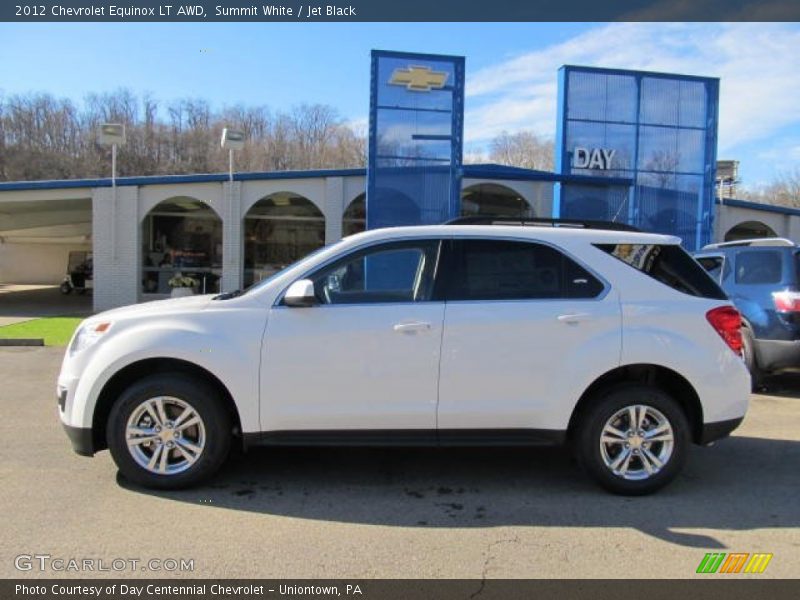 Summit White / Jet Black 2012 Chevrolet Equinox LT AWD
