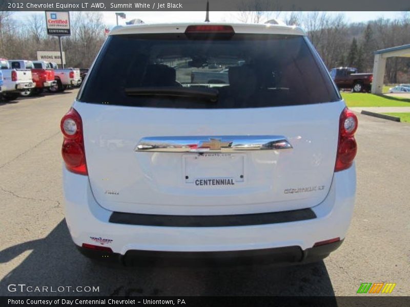 Summit White / Jet Black 2012 Chevrolet Equinox LT AWD