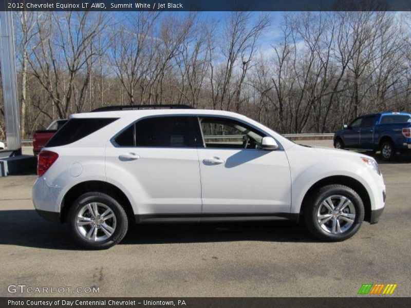 Summit White / Jet Black 2012 Chevrolet Equinox LT AWD