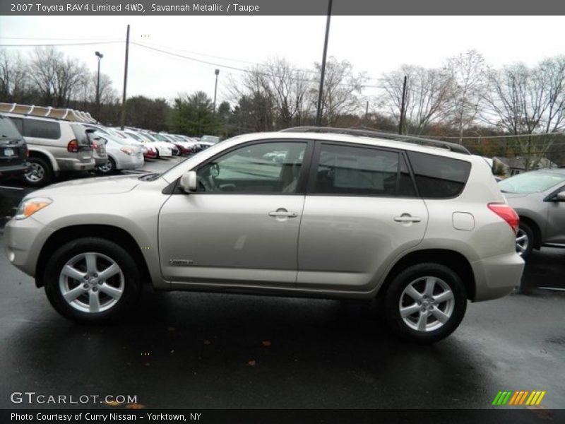 Savannah Metallic / Taupe 2007 Toyota RAV4 Limited 4WD