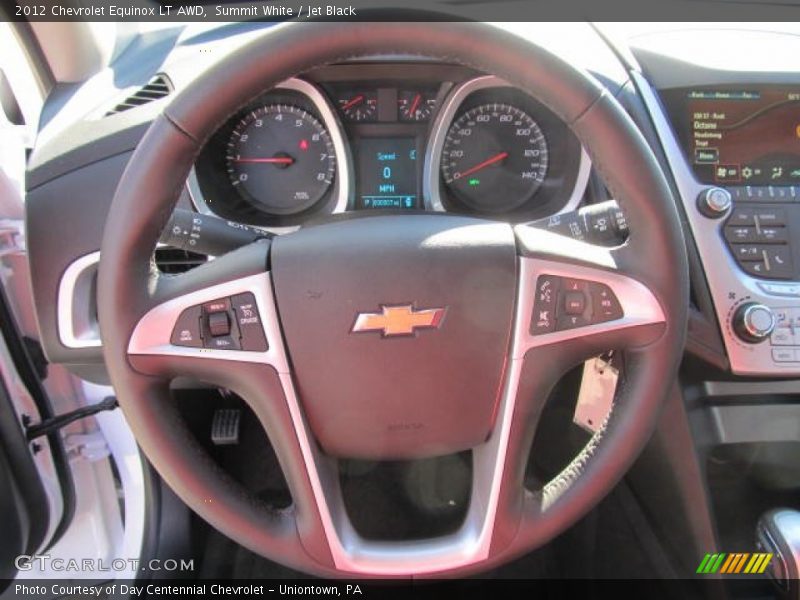 Summit White / Jet Black 2012 Chevrolet Equinox LT AWD