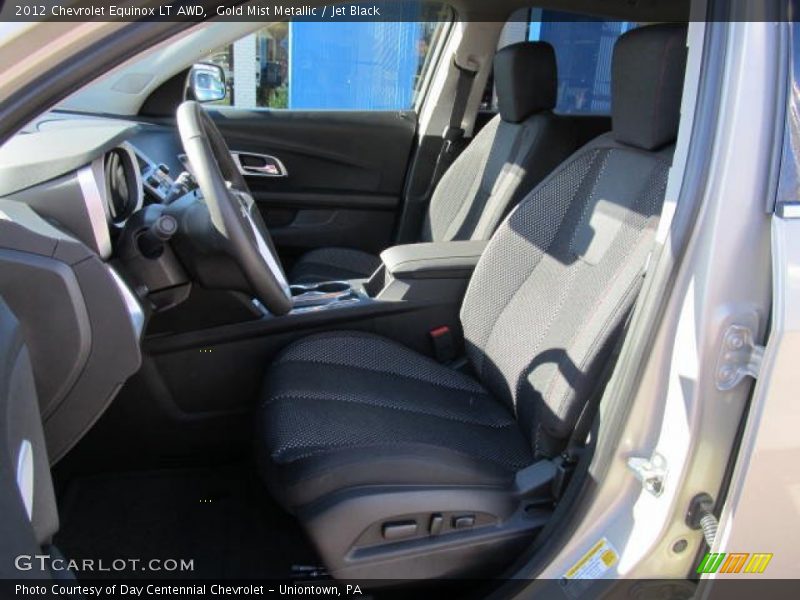 Gold Mist Metallic / Jet Black 2012 Chevrolet Equinox LT AWD