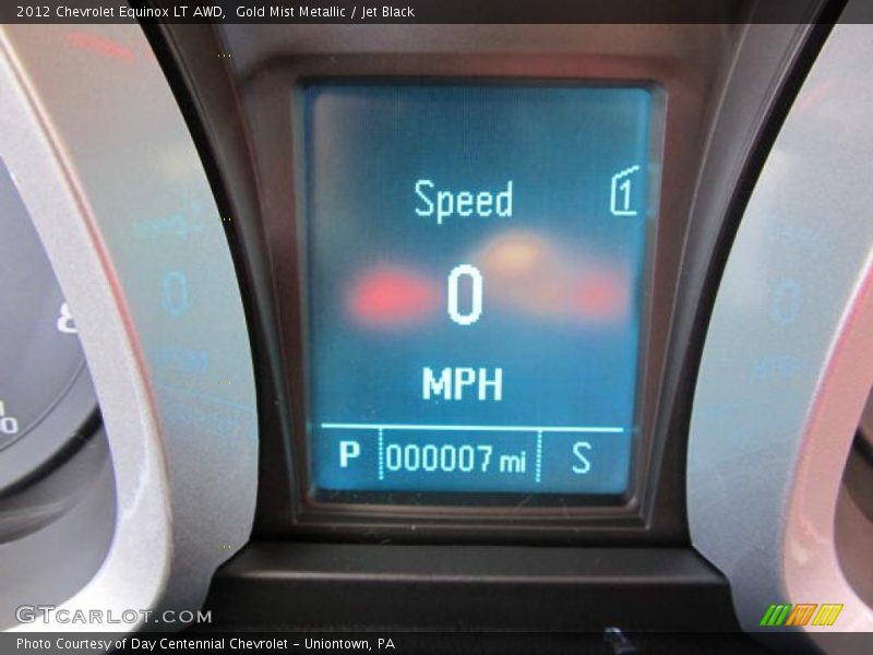 Gold Mist Metallic / Jet Black 2012 Chevrolet Equinox LT AWD