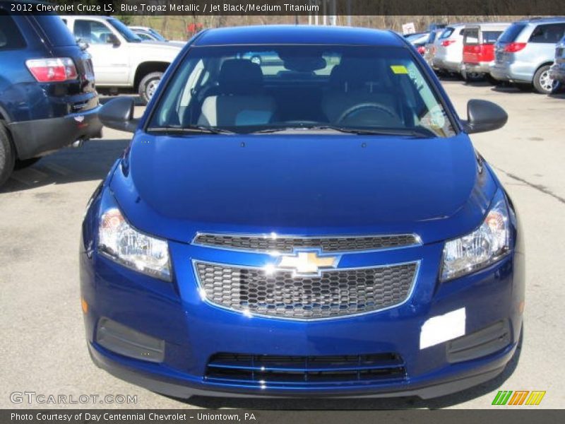 Blue Topaz Metallic / Jet Black/Medium Titanium 2012 Chevrolet Cruze LS