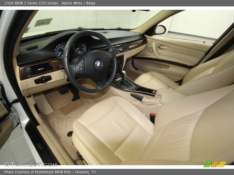 Alpine White / Beige 2006 BMW 3 Series 325i Sedan