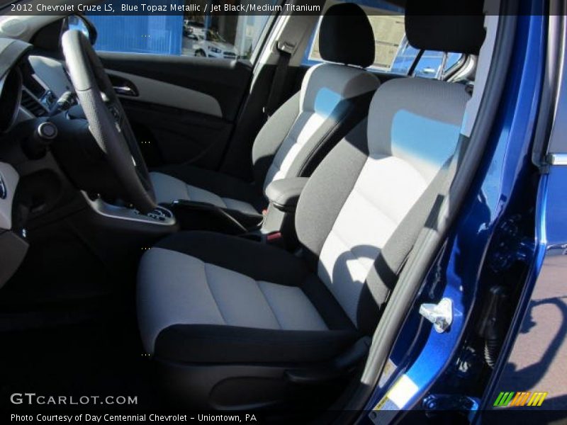 Blue Topaz Metallic / Jet Black/Medium Titanium 2012 Chevrolet Cruze LS