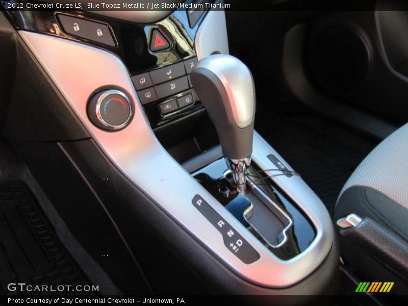 Blue Topaz Metallic / Jet Black/Medium Titanium 2012 Chevrolet Cruze LS