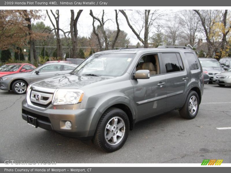 Nimbus Gray Metallic / Gray 2009 Honda Pilot Touring 4WD