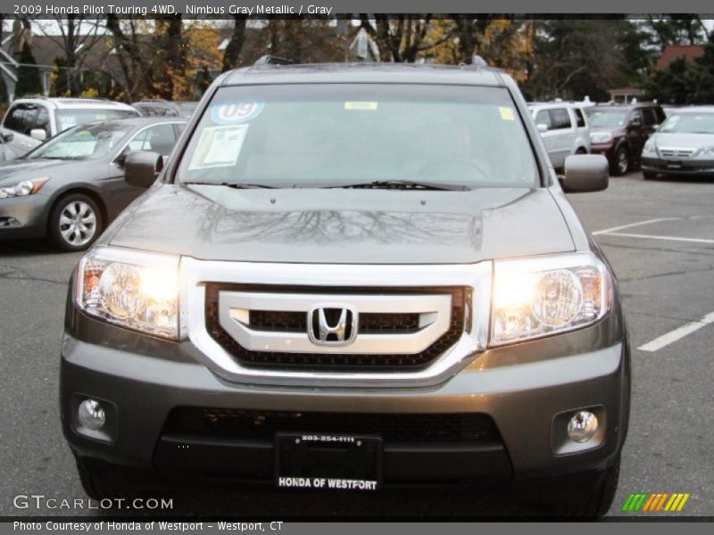 Nimbus Gray Metallic / Gray 2009 Honda Pilot Touring 4WD