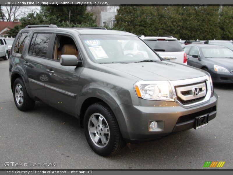 Nimbus Gray Metallic / Gray 2009 Honda Pilot Touring 4WD