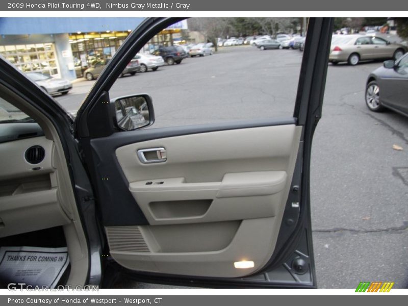 Nimbus Gray Metallic / Gray 2009 Honda Pilot Touring 4WD