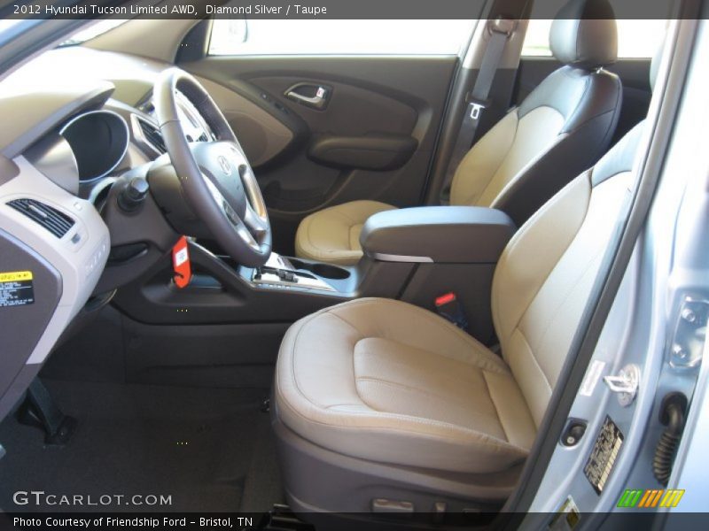 Diamond Silver / Taupe 2012 Hyundai Tucson Limited AWD