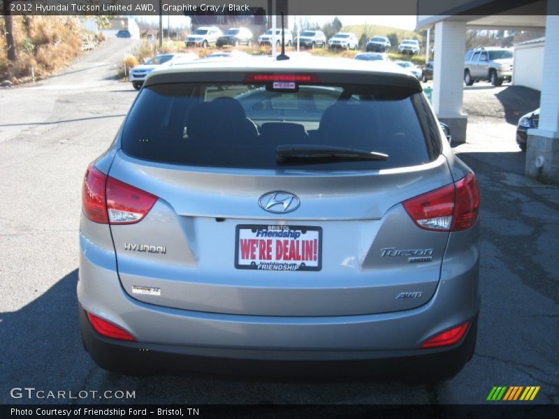 Graphite Gray / Black 2012 Hyundai Tucson Limited AWD