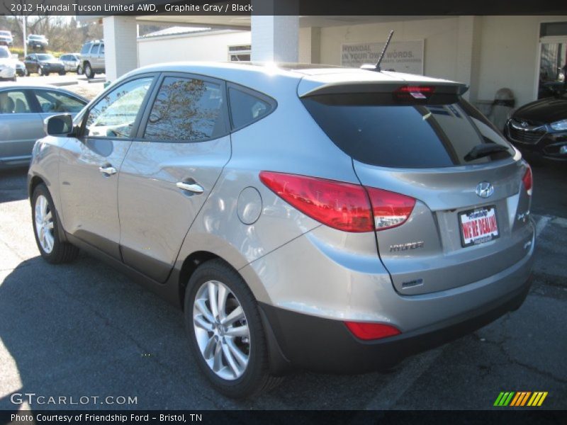 Graphite Gray / Black 2012 Hyundai Tucson Limited AWD