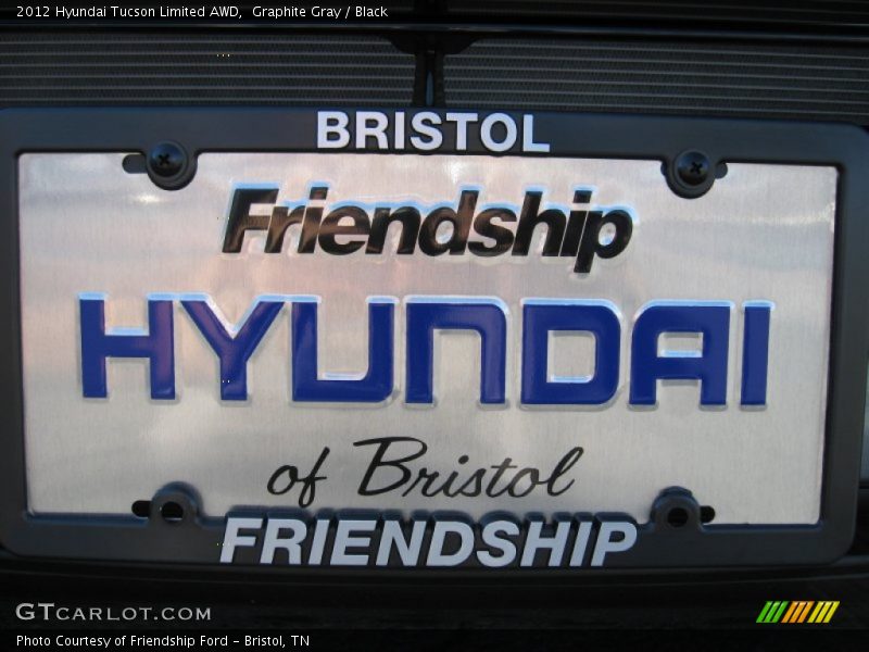 Graphite Gray / Black 2012 Hyundai Tucson Limited AWD