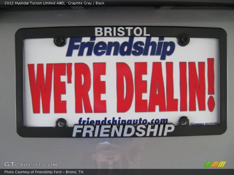 Graphite Gray / Black 2012 Hyundai Tucson Limited AWD