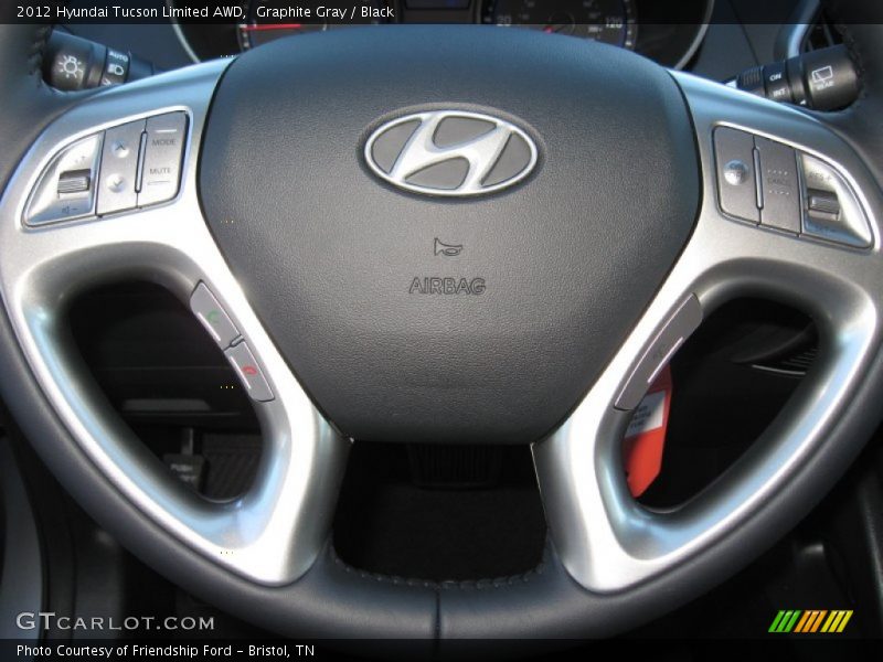 Graphite Gray / Black 2012 Hyundai Tucson Limited AWD