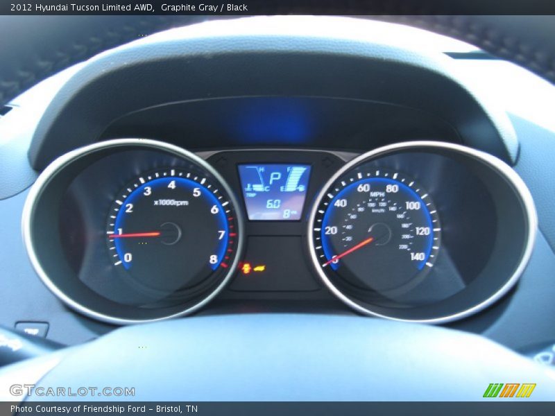Graphite Gray / Black 2012 Hyundai Tucson Limited AWD