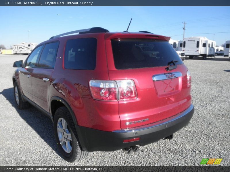 Crystal Red Tintcoat / Ebony 2012 GMC Acadia SLE