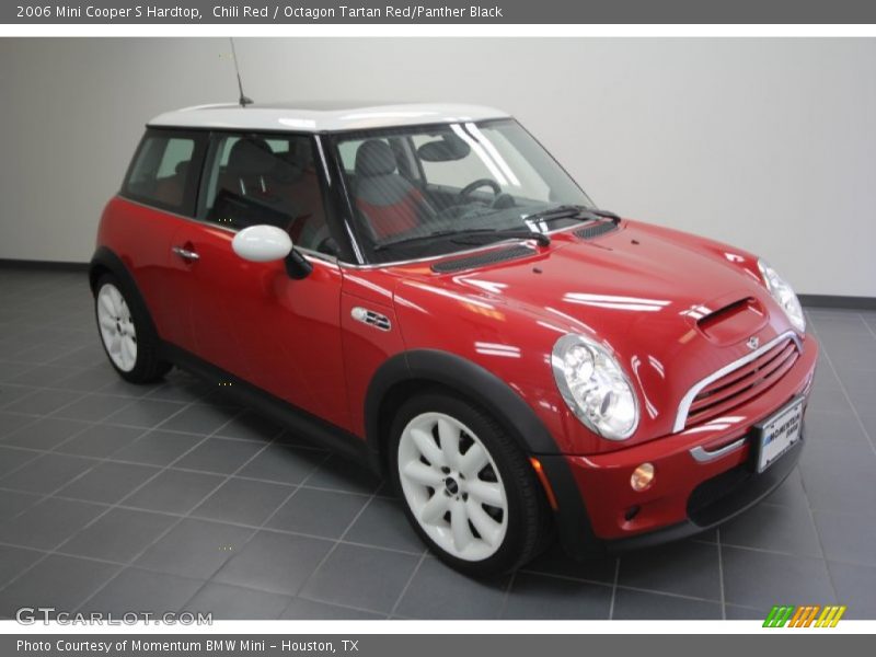 Chili Red / Octagon Tartan Red/Panther Black 2006 Mini Cooper S Hardtop