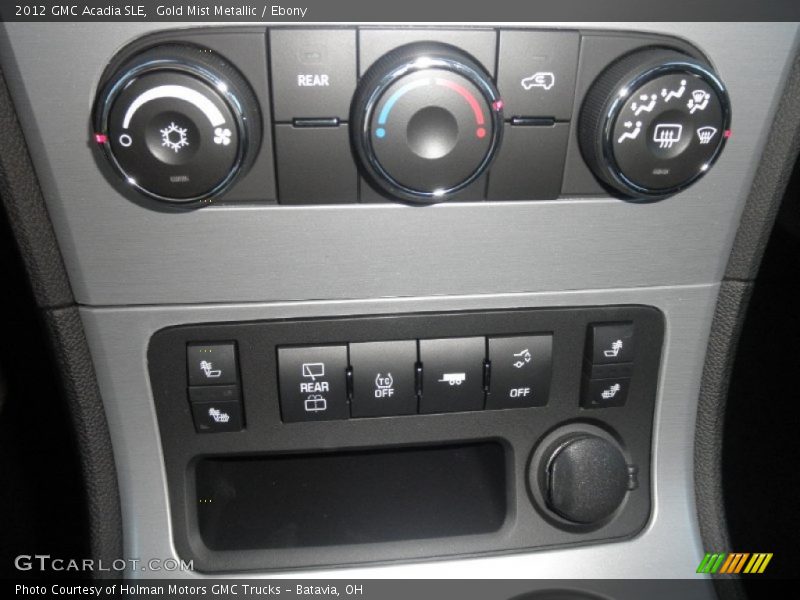 Gold Mist Metallic / Ebony 2012 GMC Acadia SLE