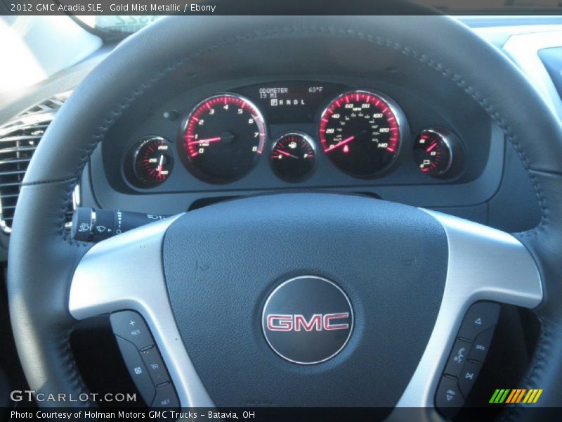 Gold Mist Metallic / Ebony 2012 GMC Acadia SLE