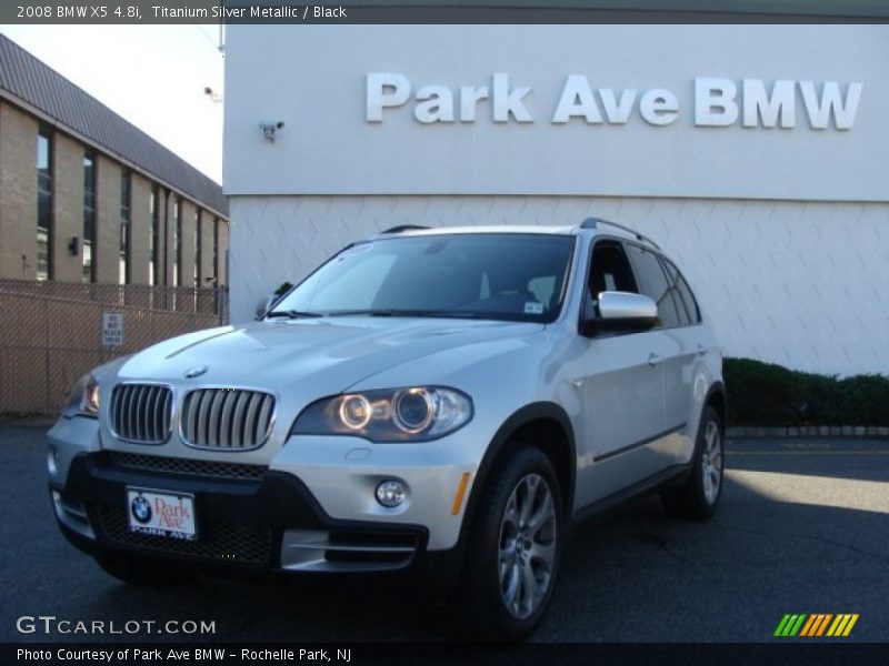 Titanium Silver Metallic / Black 2008 BMW X5 4.8i