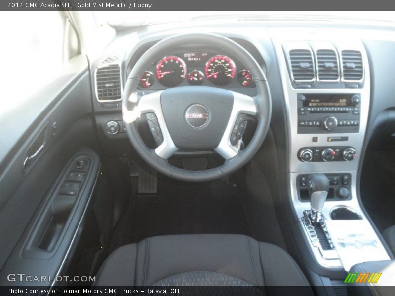 Gold Mist Metallic / Ebony 2012 GMC Acadia SLE