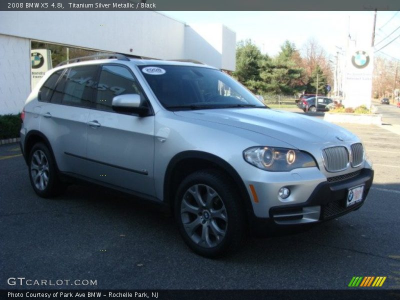 Titanium Silver Metallic / Black 2008 BMW X5 4.8i