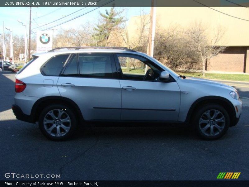 Titanium Silver Metallic / Black 2008 BMW X5 4.8i