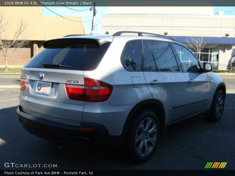 Titanium Silver Metallic / Black 2008 BMW X5 4.8i