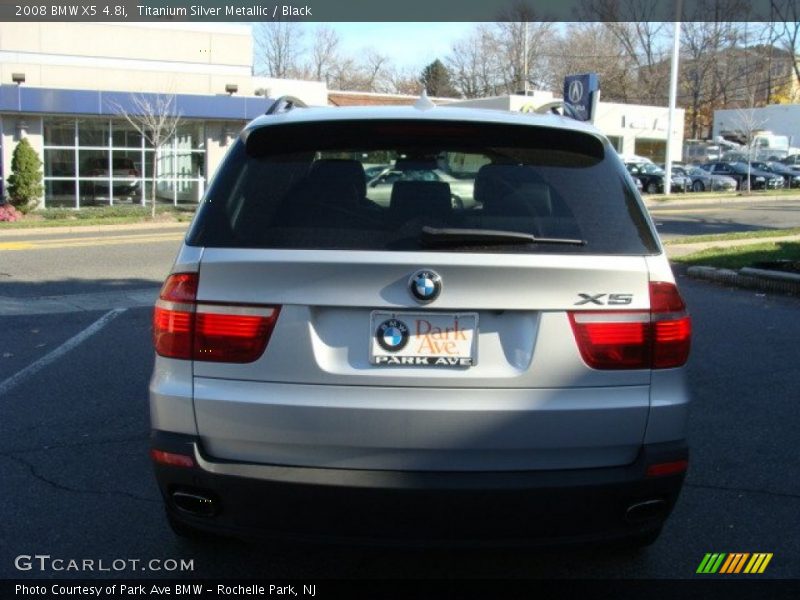 Titanium Silver Metallic / Black 2008 BMW X5 4.8i