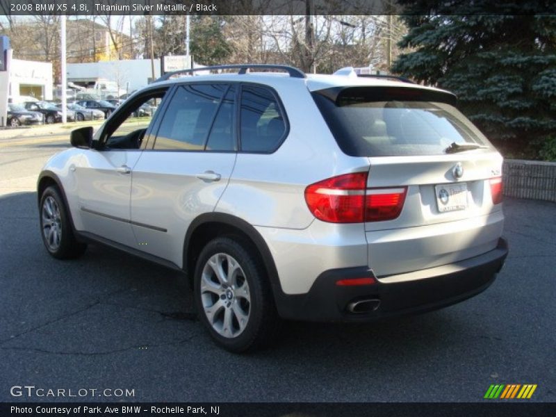 Titanium Silver Metallic / Black 2008 BMW X5 4.8i