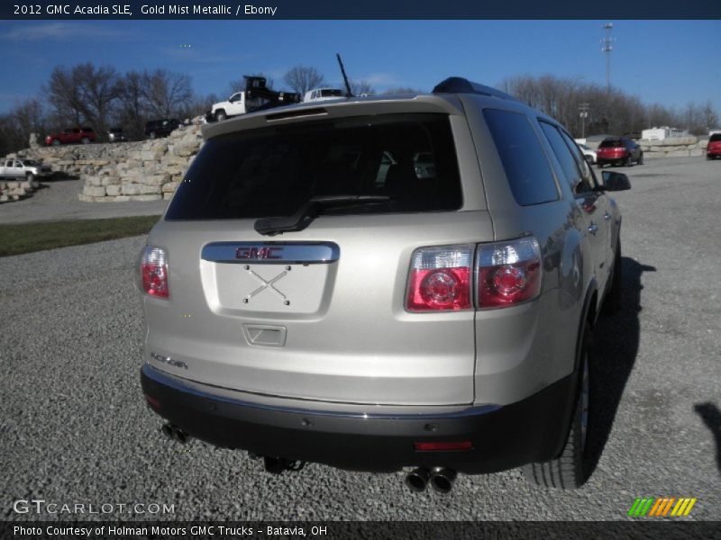 Gold Mist Metallic / Ebony 2012 GMC Acadia SLE