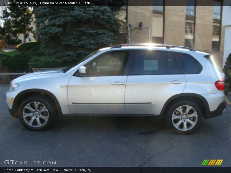 Titanium Silver Metallic / Black 2008 BMW X5 4.8i