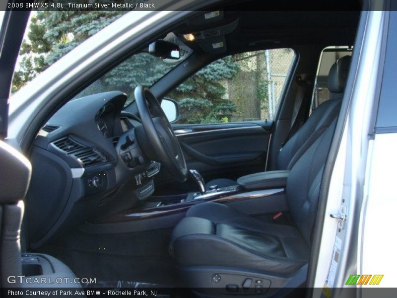 Titanium Silver Metallic / Black 2008 BMW X5 4.8i