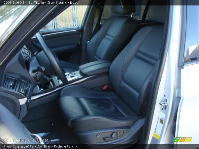 Titanium Silver Metallic / Black 2008 BMW X5 4.8i