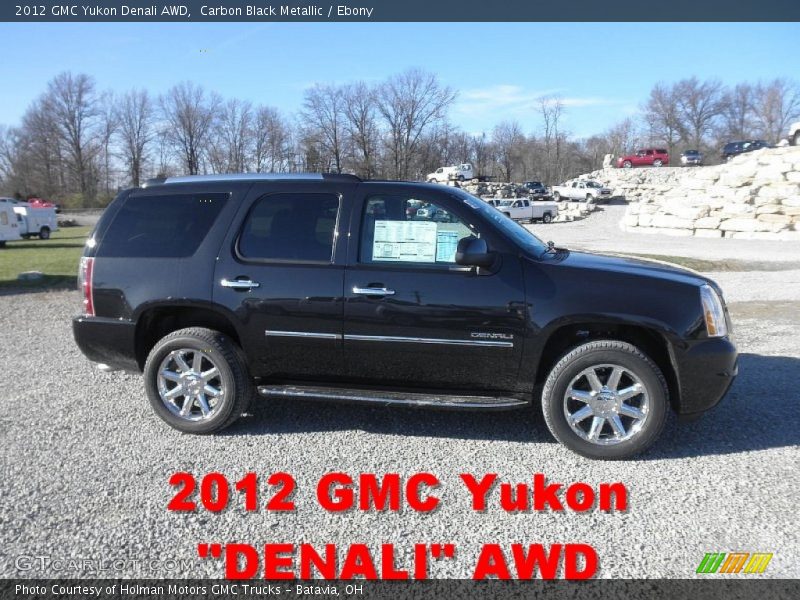 Carbon Black Metallic / Ebony 2012 GMC Yukon Denali AWD