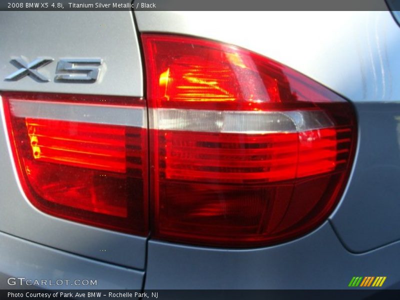Titanium Silver Metallic / Black 2008 BMW X5 4.8i