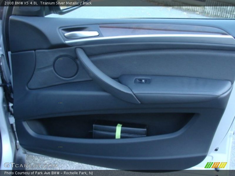 Titanium Silver Metallic / Black 2008 BMW X5 4.8i