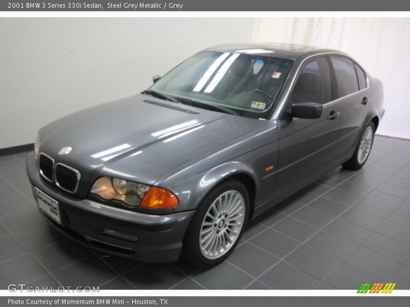 Steel Grey Metallic / Grey 2001 BMW 3 Series 330i Sedan