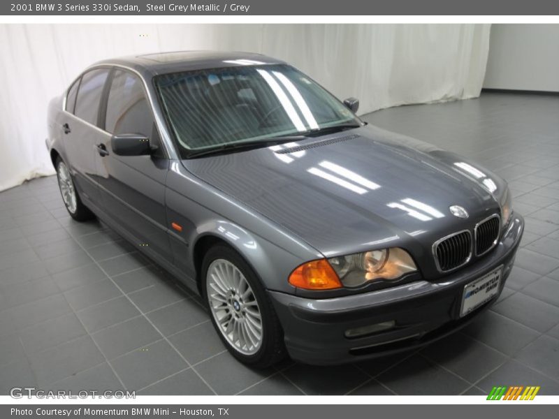 Steel Grey Metallic / Grey 2001 BMW 3 Series 330i Sedan