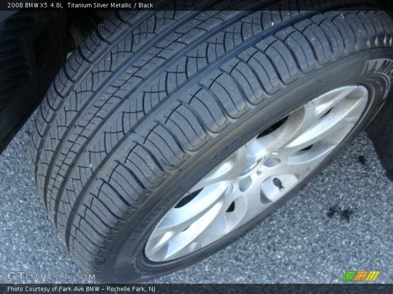Titanium Silver Metallic / Black 2008 BMW X5 4.8i