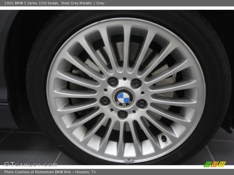 Steel Grey Metallic / Grey 2001 BMW 3 Series 330i Sedan